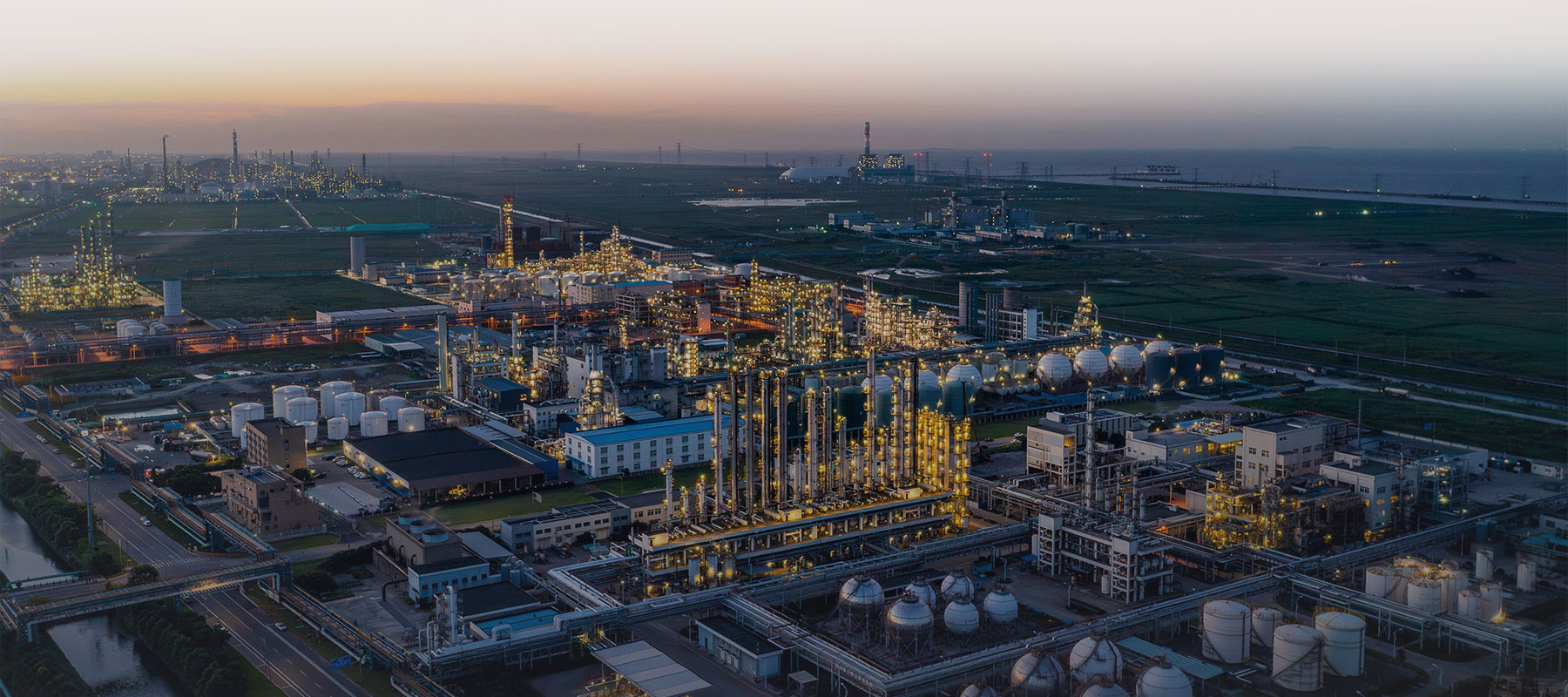 Oil refinery in Ningbo, Choina